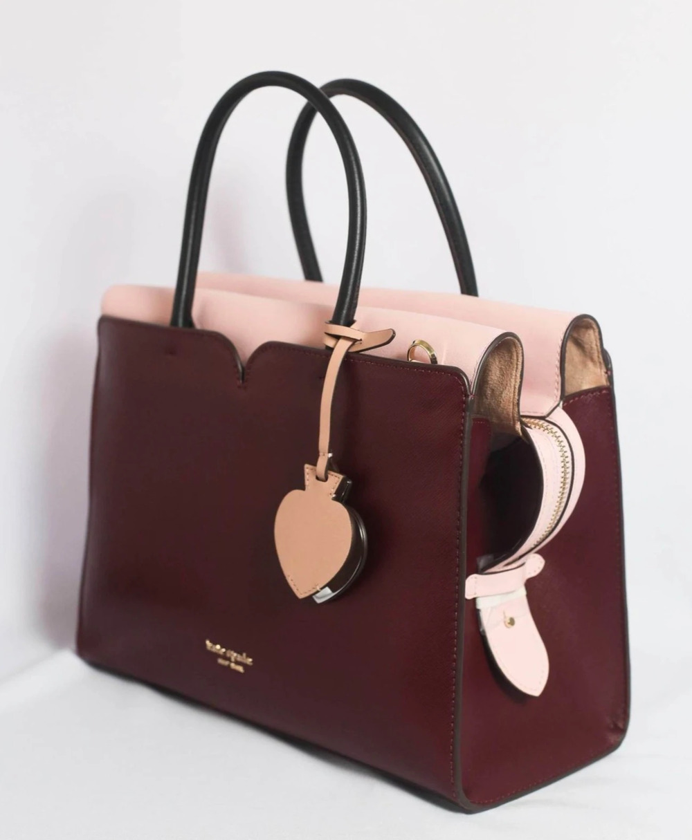 Kate Spade Spencer Cherrywood Red Pink Leather Satchel
